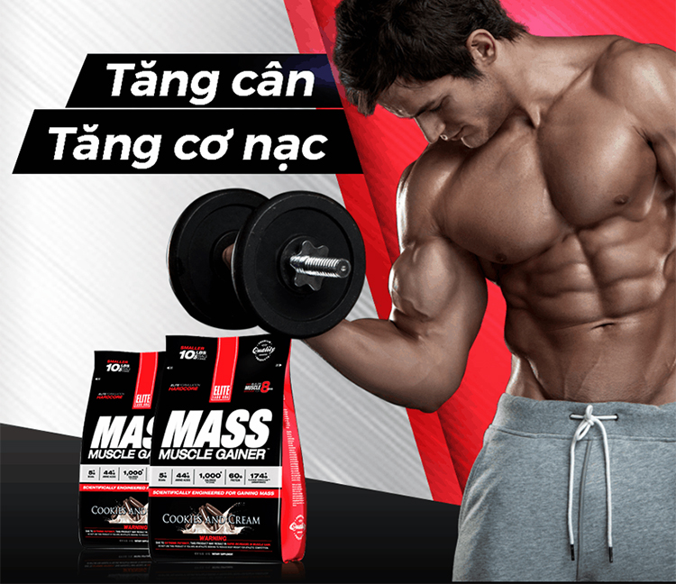 Sữa Tăng Cân Mass Muscle Gainer Elite Labs SMEL935 (4.62kg)