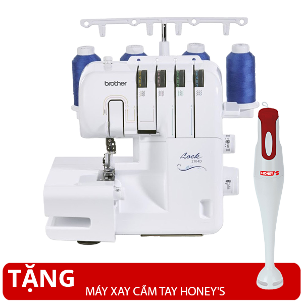 Máy Vắt Sổ Brother 2104D - Trắng - Hàng chính hãng