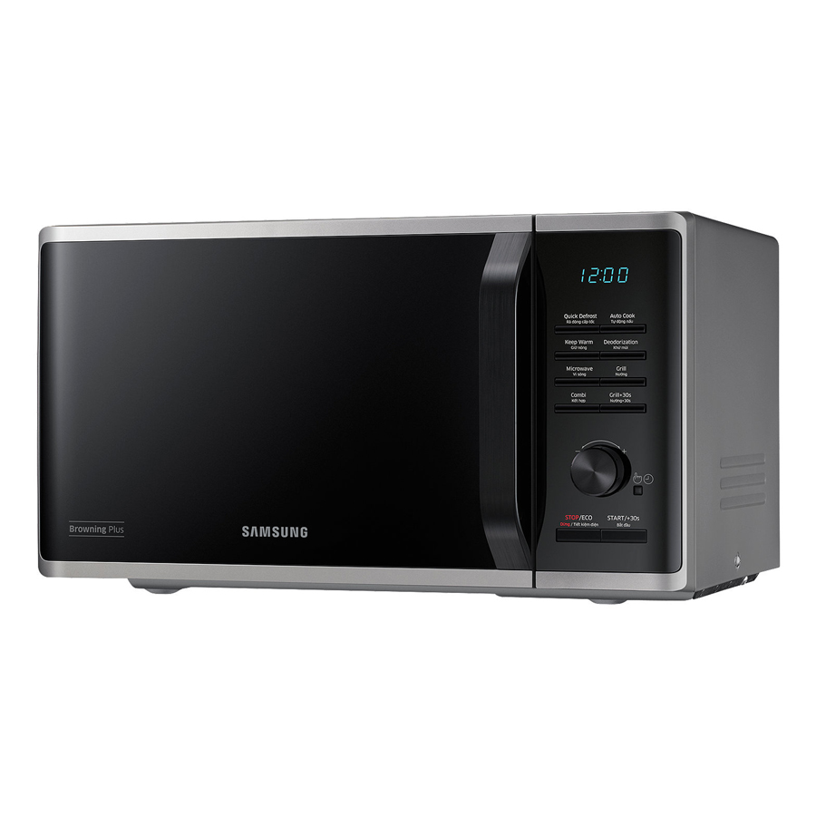 Lò Vi Sóng Tráng Men Có Nướng Samsung MG23K3515AS/SV (23 lít) - Hàng Chính Hãng