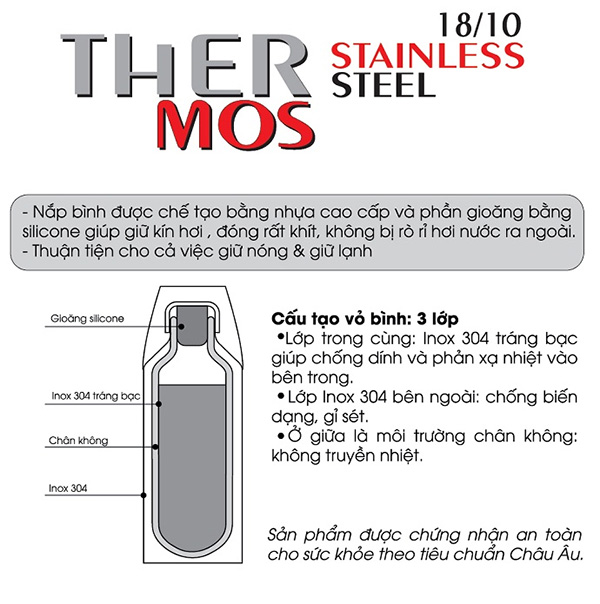 Phích Giữ Nhiệt Inox 304 ELMICH 2245197