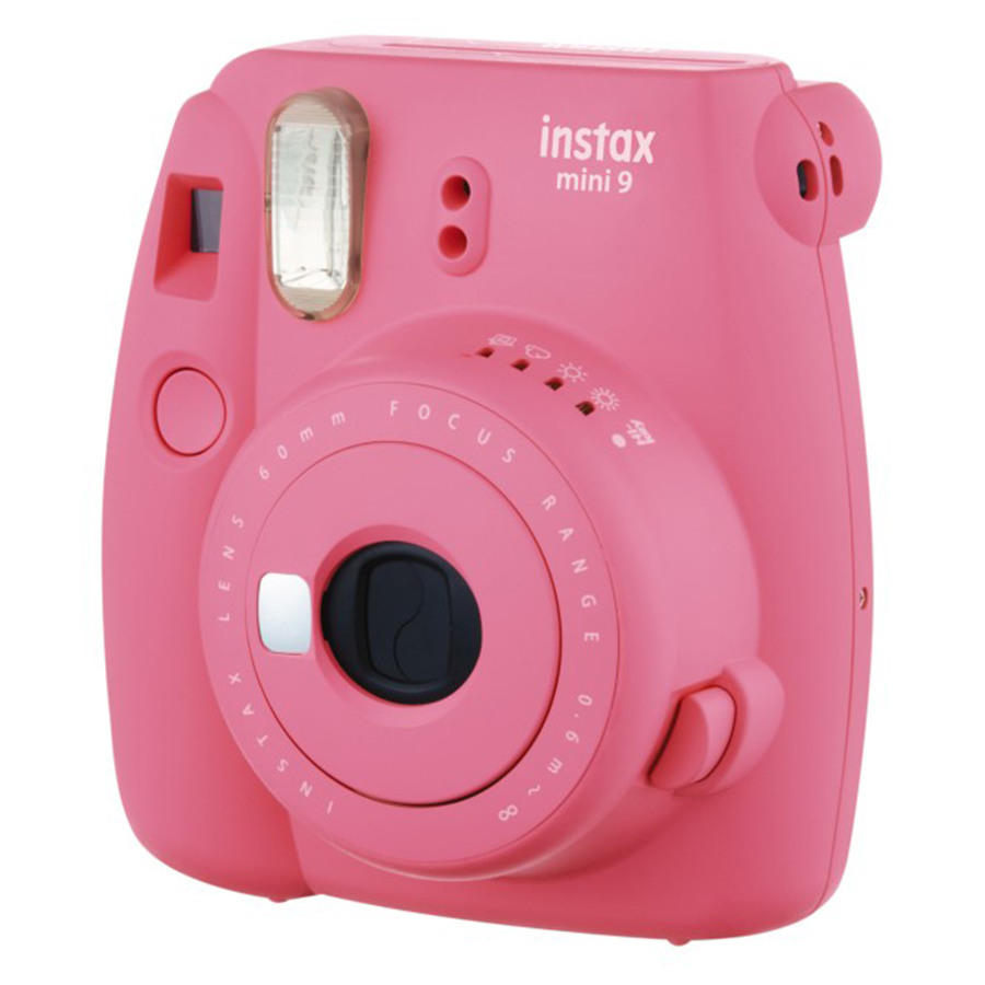 Máy Ảnh Selfie Lấy Liền Fujifilm Instax Mini 9 - Flamingo Pink - Hàng Chính Hãng