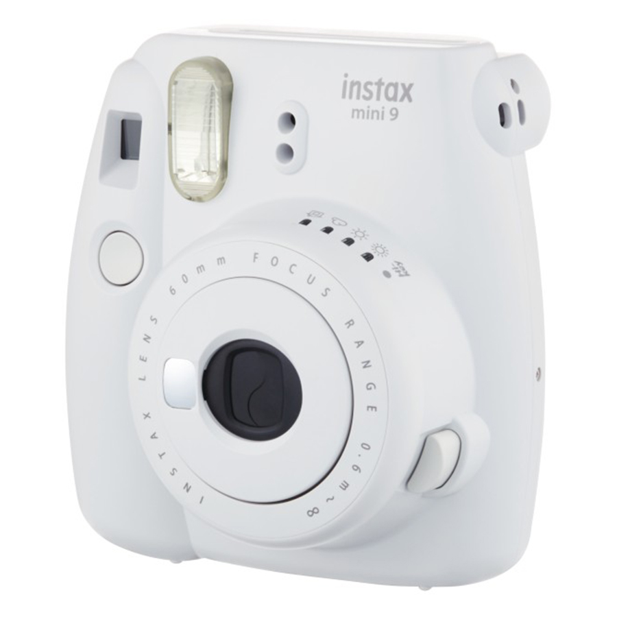 Máy Ảnh Selfie Lấy Liền Fujifilm Instax Mini 9 - Smoky White - Hàng Chính Hãng