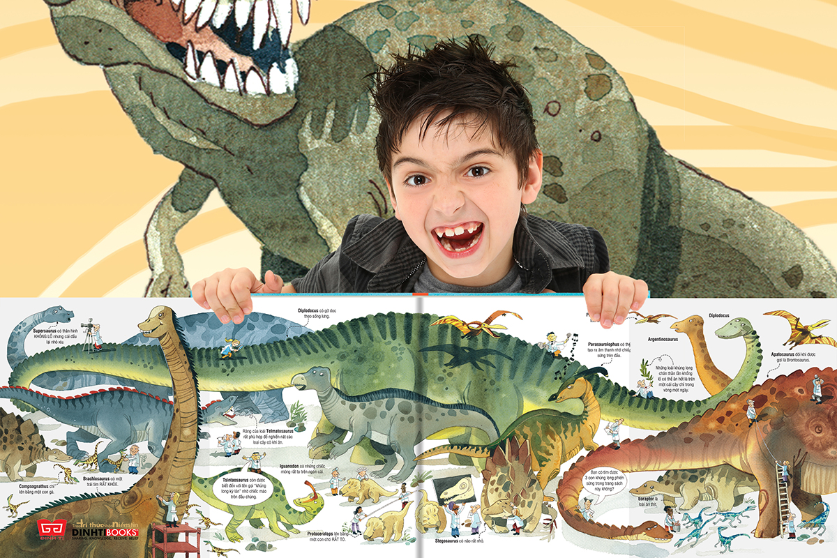 Big Book Of Big Dinosaurs - Cuốn Sách Khổng Lồ Về Các Loài Khủng Long