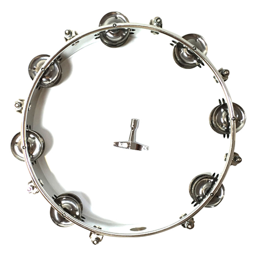 Trống Lắc Tay - Lục Lạc Gõ Bo Tambourine Yamaha MT6-102A - Trắng