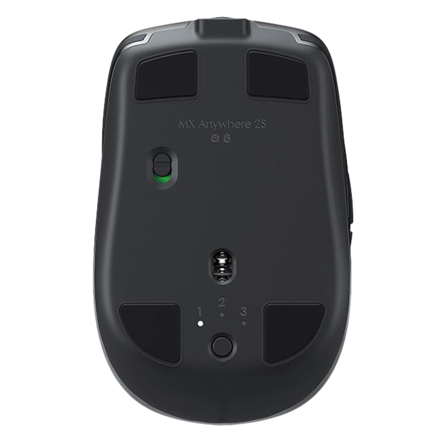 Chuột không dây Bluetooth Logitech MX Anywhere 2s - nhỏ gọn, dùng mọi bề mặt, con lăn HyperFast, sạc nhanh USB-A, phù hợp Mac/ Laptop - Hàng chính hãng