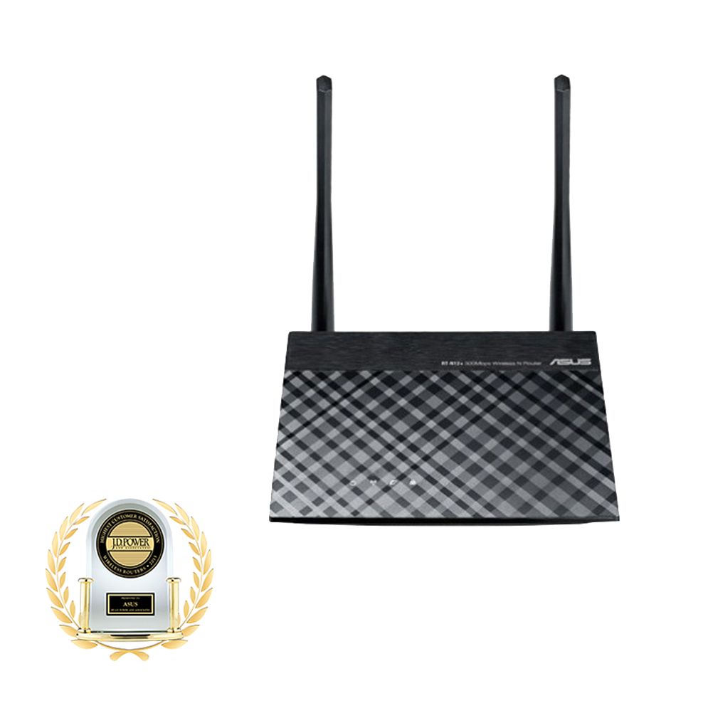 ASUS RT-N12+ - Bộ phát Wifi Chuẩn N Tốc Độ 300Mbp Mở rộng sóng - Hàng Chính Hãng