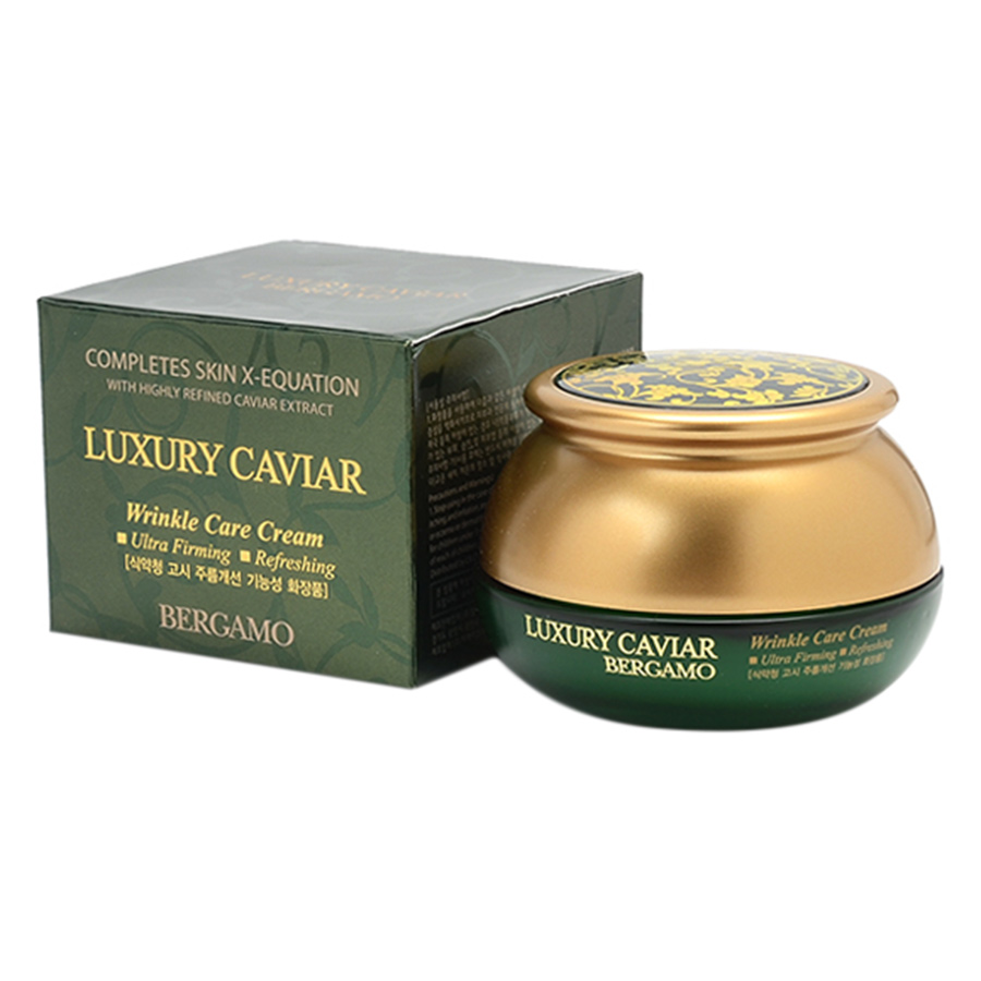 Kem Dưỡng da, Chống Lão Hoá Bergamo Luxury Caviar Wrinkle Care Cream KDTN (50g)