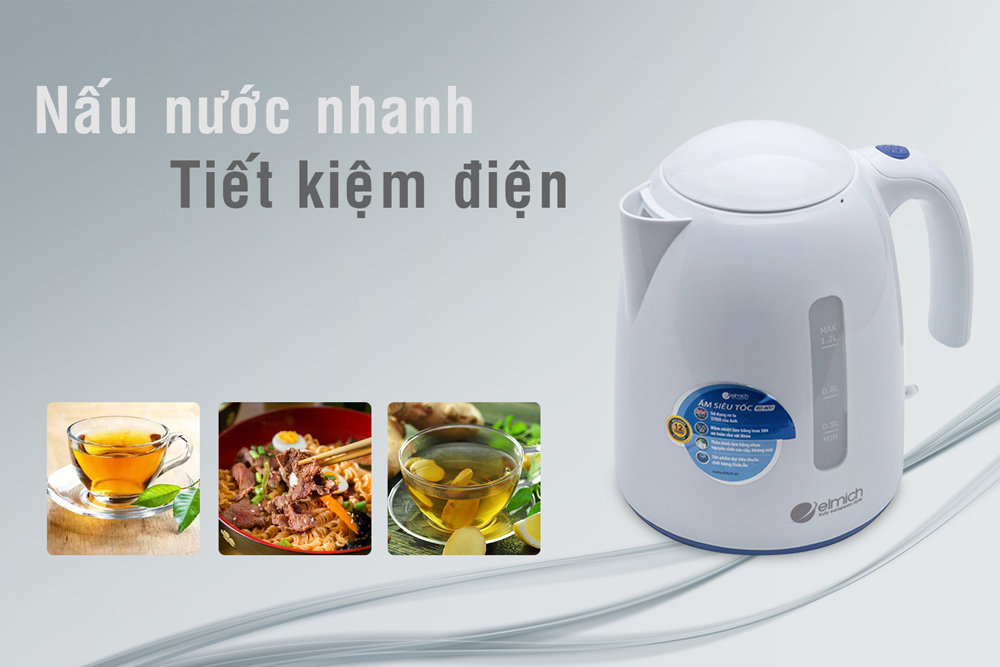 Bình Đun Siêu Tốc Elmich KEE-0697 - 1.2L - Hàng chính hãng