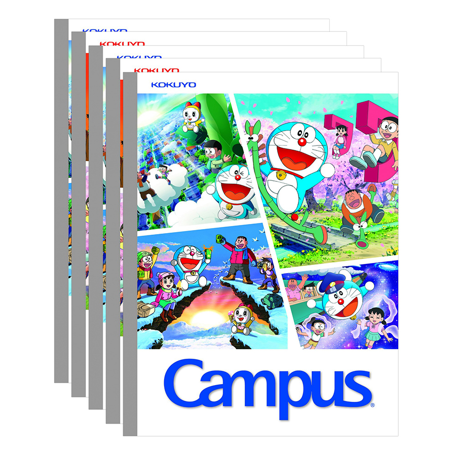 Lốc 5 Cuốn Tập 4 Ô Ly Campus A5 Doraemon Wonderland (96 Trang)