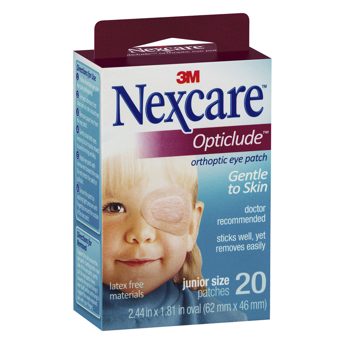 Băng Keo Dán Mắt Loại Dùng Cho Em Bé 62mm x 46mm 3M - Nexcare - 1537