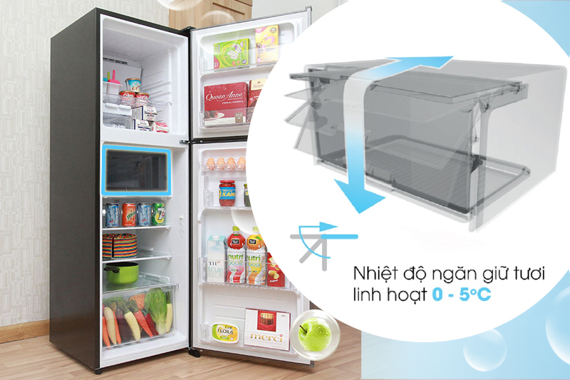 Tủ lạnh Sharp Inverter 224 lít SJ-X251E-SL 
