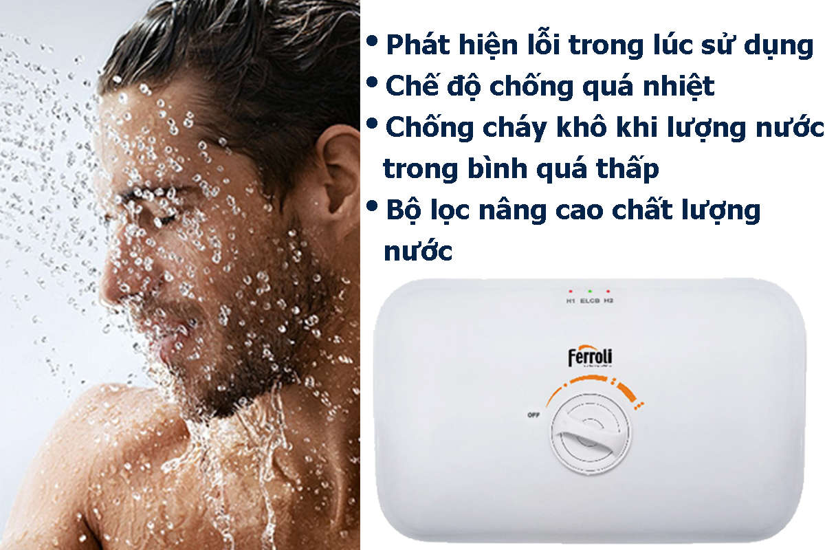 Máy Nước Nóng Ferroli Rita FS-4.5TE