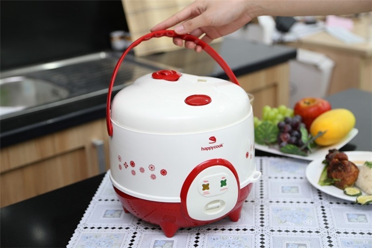 Nồi Cơm Điện HappyCook HC-120 - Đỏ - Hàng chính hãng