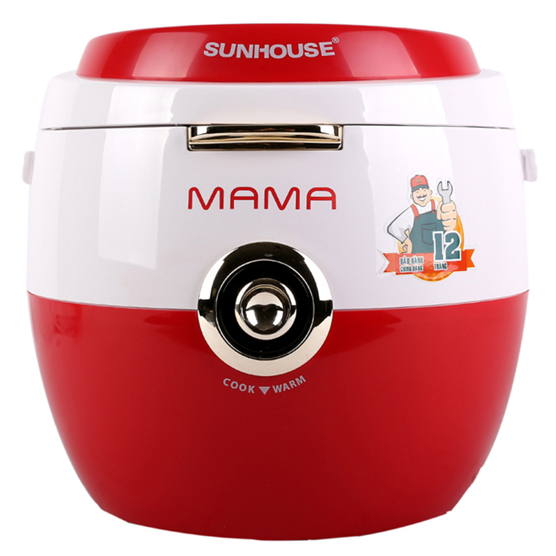 Nồi Cơm Điện Sunhouse Mama SHD8661 - 1.8L (Đỏ - Trắng) - Hàng chính hãng