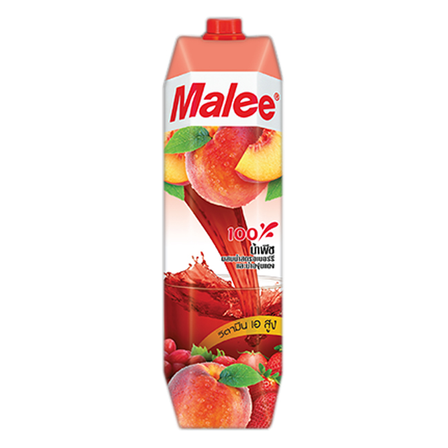 Nước ép đào & trái cây Malee - 1 lít