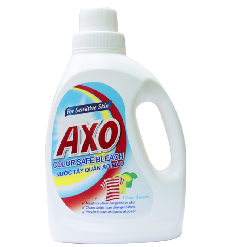 Nước Tẩy Quần Áo Màu Axo Trắng Hương Thanh Khiết Dành Cho Da Nhạy Cảm Chai 800ml