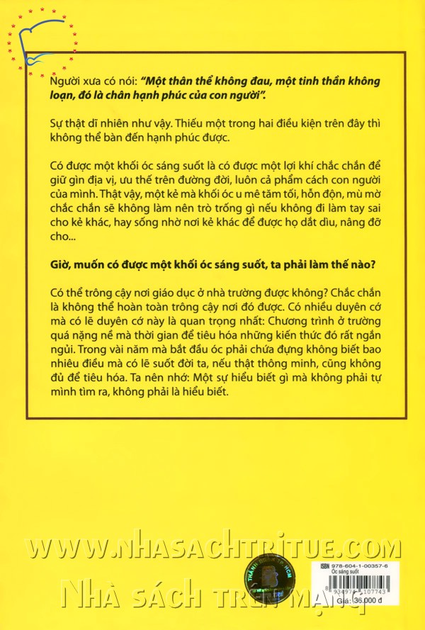 Óc Sáng Suốt - Phương Pháp Tự Rèn Luyện Cho Mình Một Khối Óc Sáng Suốt Để Có Thể Tự Lập Và Định Đoạt Lấy Cuộc Sống Của Mình