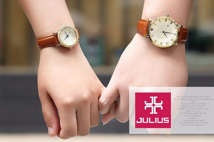 Đồng Hồ Nữ Dây Da Julius JA-585LC (30mm) - Nâu