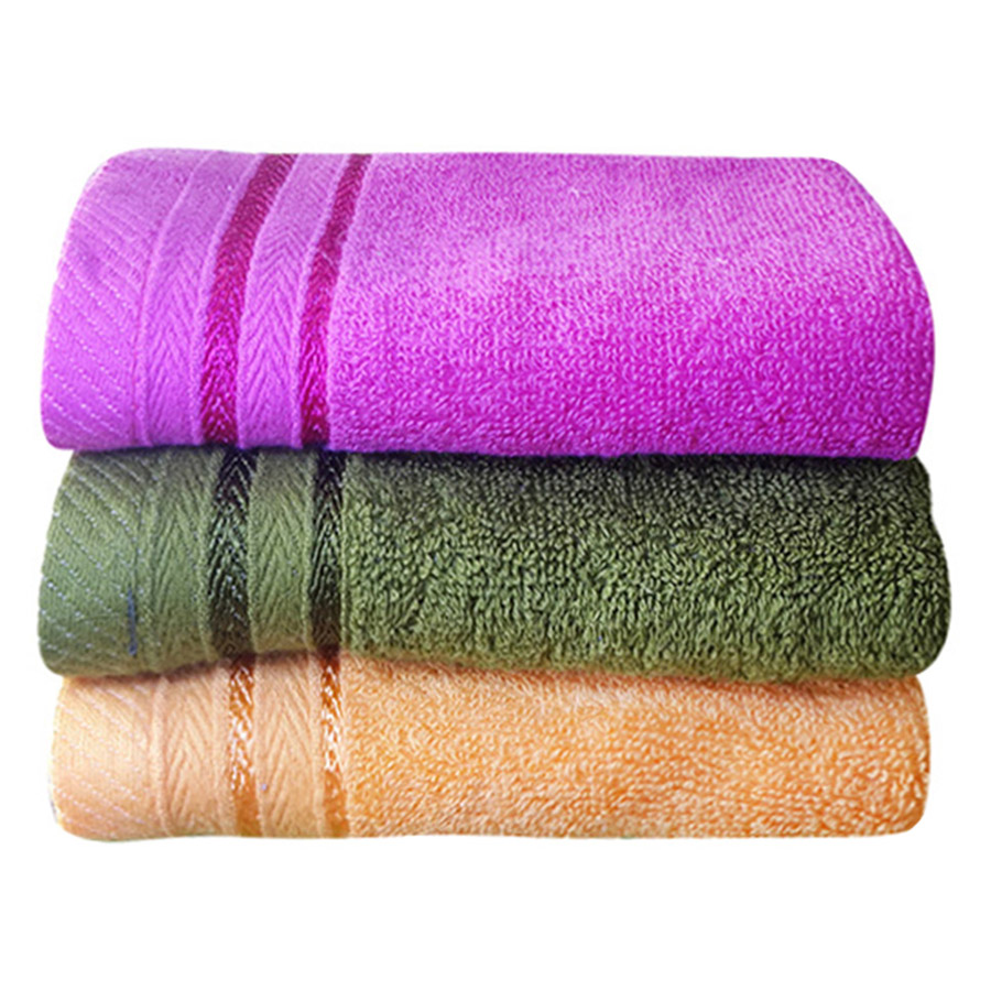 Combo 3 Khăn Tắm Cotton BaFu COMBO3CTBFM2 - Màu Ngẫu Nhiên