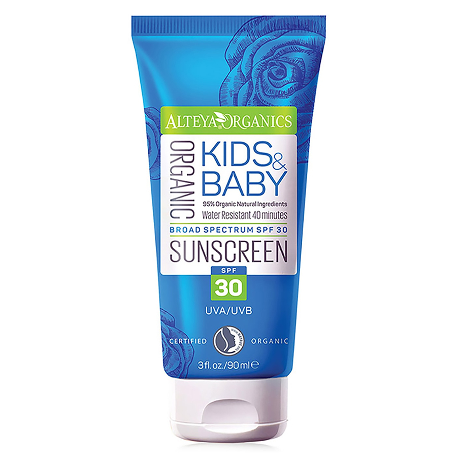 Kem Chống Nắng Hữu Cơ Trẻ Em Organic Sunscreen Kids &amp; Baby Alteya Organics SPF30 OSKB (90ml)