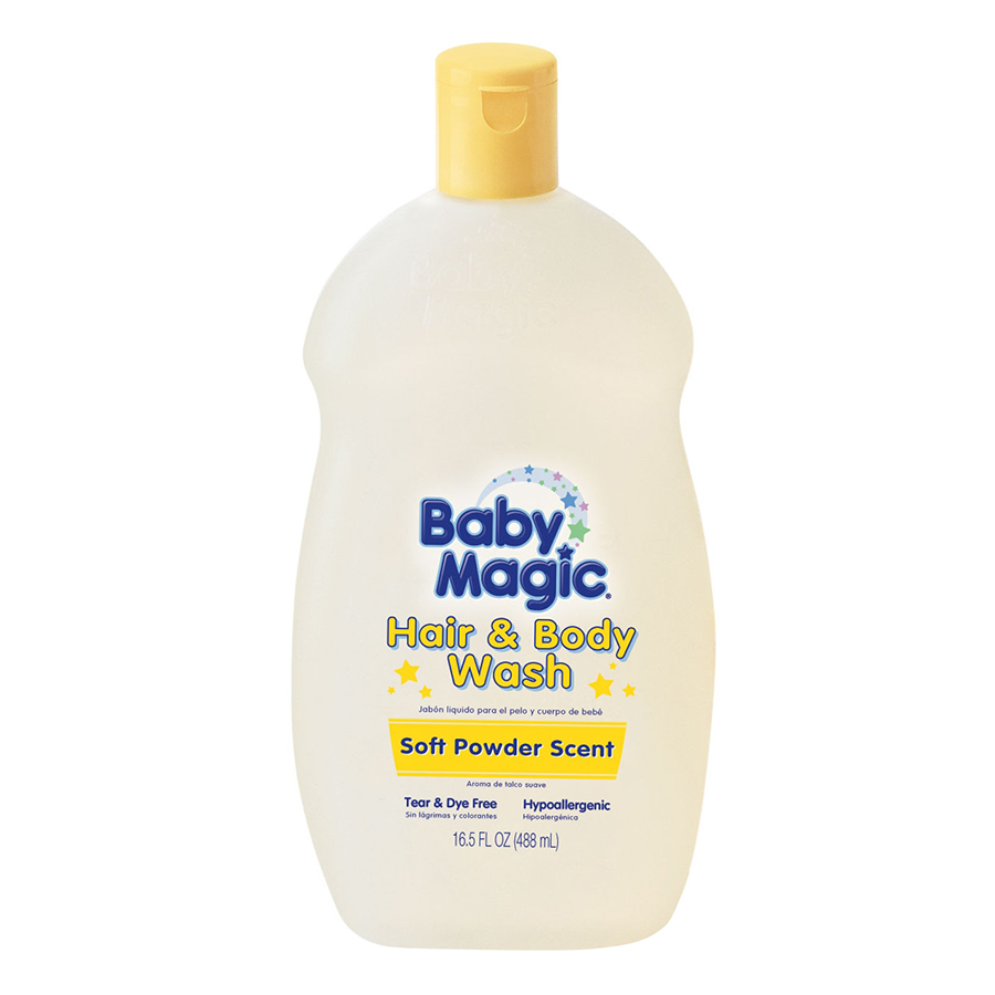Dầu tắm gội Baby Magic Soft powder scent