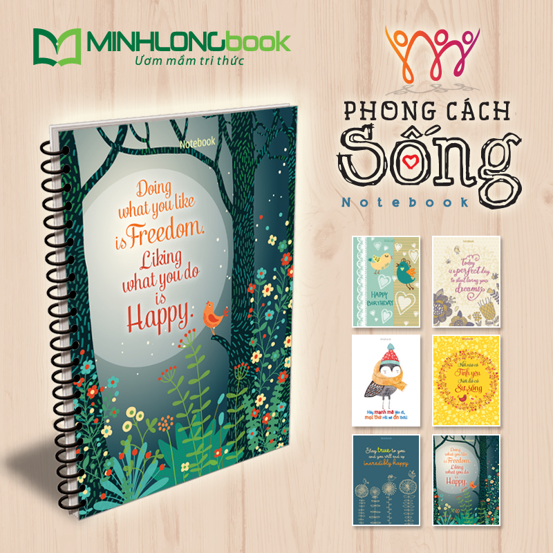 Sổ Lò Xo Notebook Minh Long - Happy Birthday