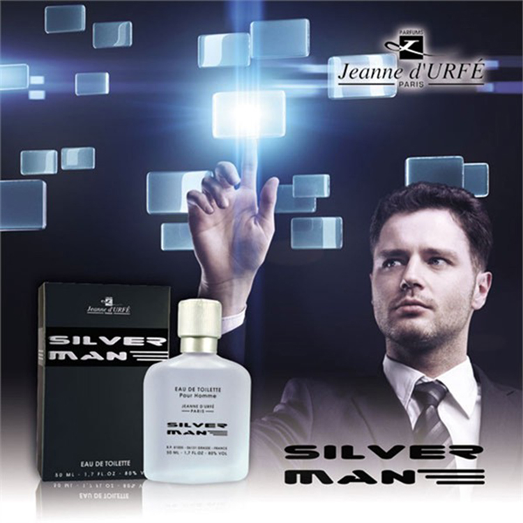 Nước Hoa Nam Jeanne D'urfe Paris Silver Man Eau De Toilette 50ml - PFA01329