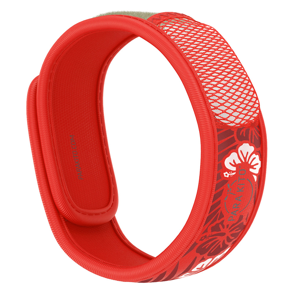 Viên Chống Muỗi PARA’KITO™ Kèm Vòng Đeo Tay Bằng Vải Hoa Hawaii (Loại 2 Viên) - PARA’KITO™ Mosquito Repellent Hawaii Graphic Band With 2 Tablets - PGWB03