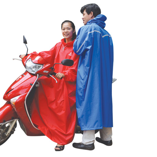 Áo Mưa Rando Poncho Bisur - Bảo Vệ Toàn Diện - APNS-23 - Size XL - Đỏ