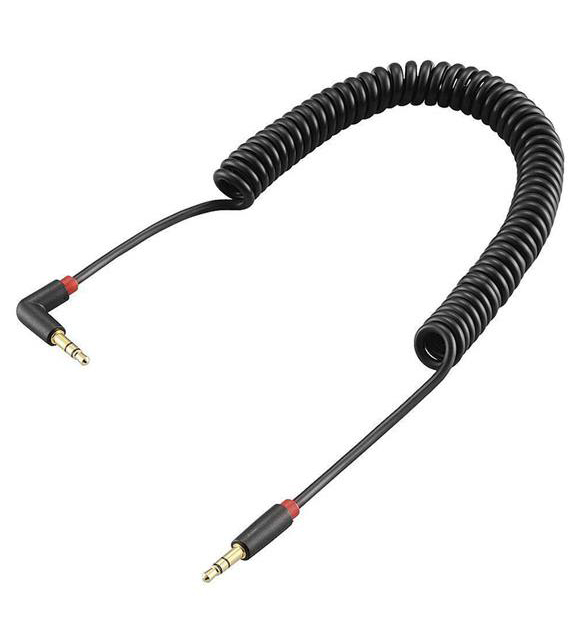 Dây Cáp Audio Dạng Xoắn Elecom CAR-35CLSBK - 1m