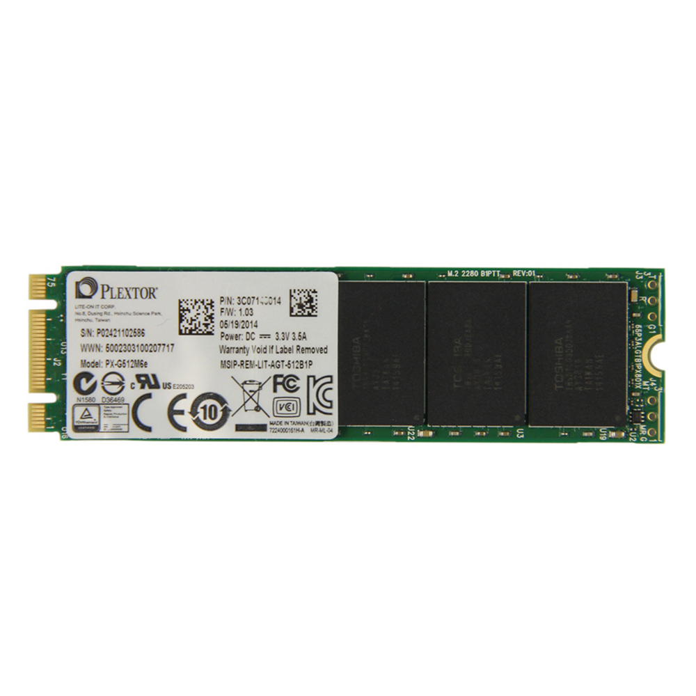 Ổ Cứng SSD Plextor M6e 512GB - PX-G512M6EA - Hàng chính hãng