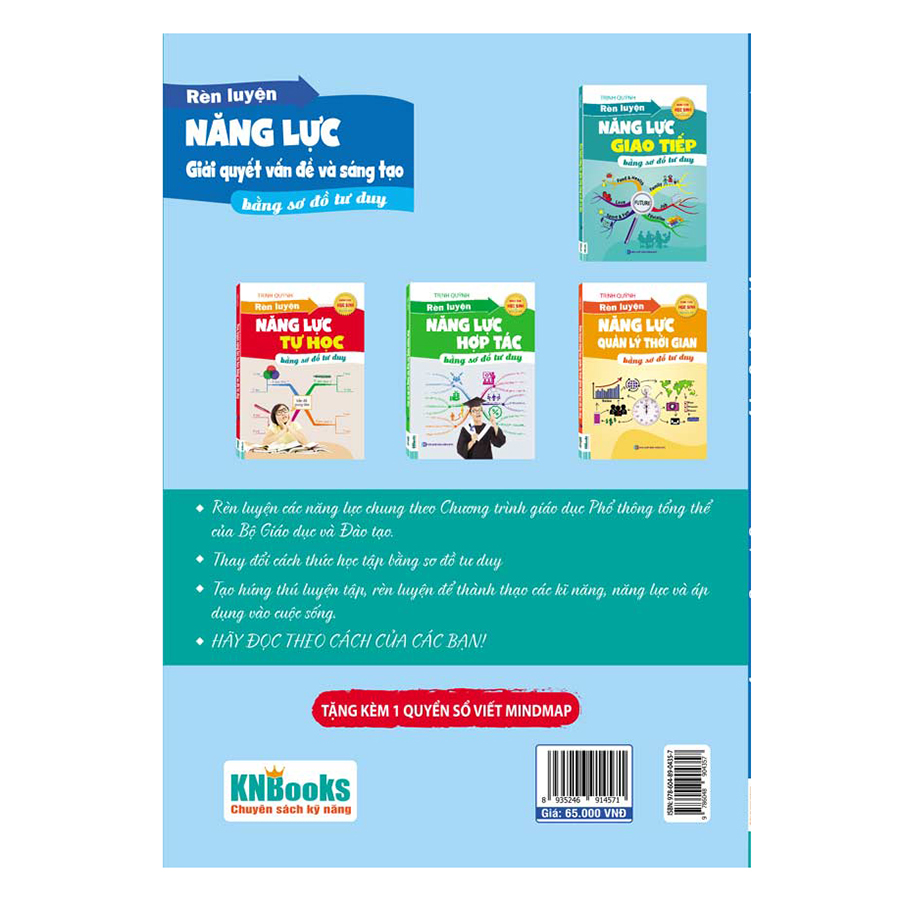 Rèn Luyện Năng Lực Giải Quyết Vấn Đề Và Sáng Tạo Bằng Sơ Đồ Tư Duy (Tặng Kèm Sổ Viết Mindmap)