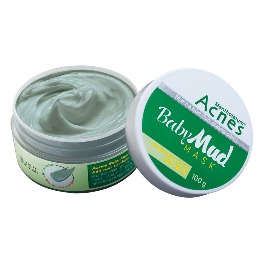 Mặt Nạ Bùn Non Dưỡng Sáng Da Acnes Baby Mud Mask (100g)