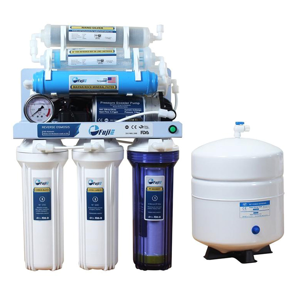 Máy Lọc Nước Tinh Khiết Thông Minh FujiE RO-09 - Gồm Tủ Cường Lực - Hàng Chính Hãng