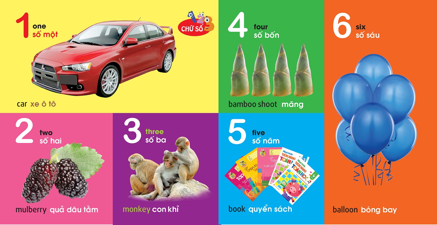 101 First Words: Numbers - Shapes - Colours (101 Từ Đầu Tiên: Chữ Số - Hình Dạng - Màu Sắc)