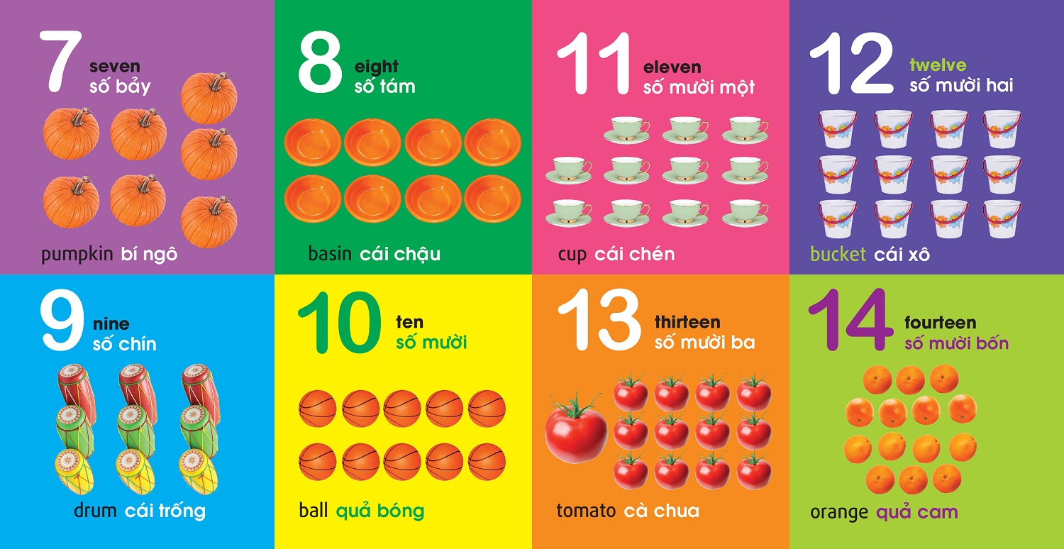 101 First Words: Numbers - Shapes - Colours (101 Từ Đầu Tiên: Chữ Số - Hình Dạng - Màu Sắc)