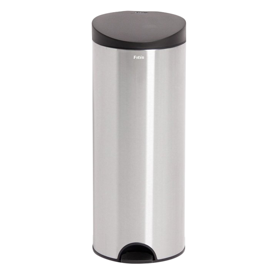 Thùng rác inox FITIS đạp tròn lớn RPL1-901 - inox - 15L