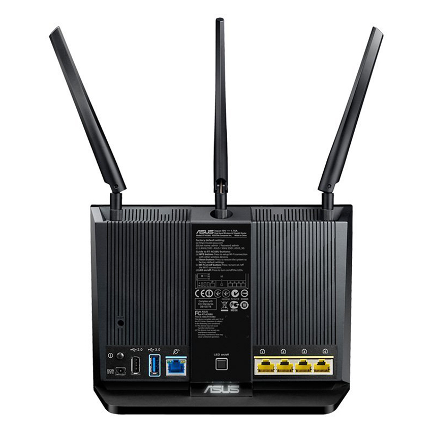 Router Wifi Mesh Asus RT-AC68U Băng Tần Kép AC1900 - Hàng Chính Hãng