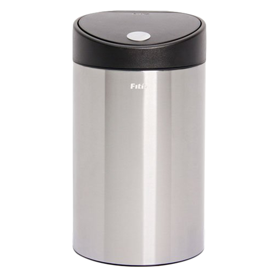 Thùng rác inox FITIS nhấn tròn nhỏ RTS1-901 - inox - 12L