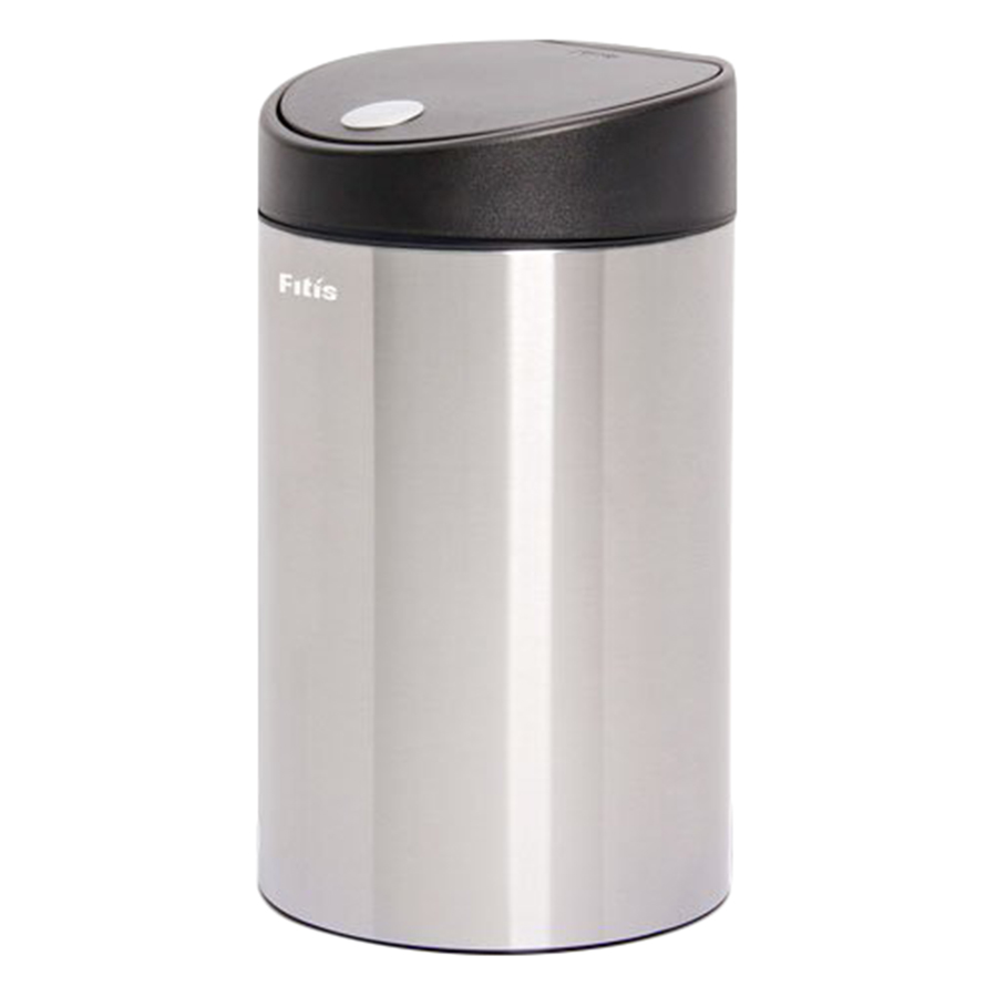 Thùng rác inox FITIS nhấn tròn nhỏ RTS1-901 - inox - 12L