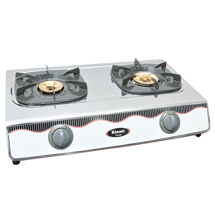 Bếp Gas Dương Đôi Rinnai RV-460 - Bạc- Hãng chính hãng