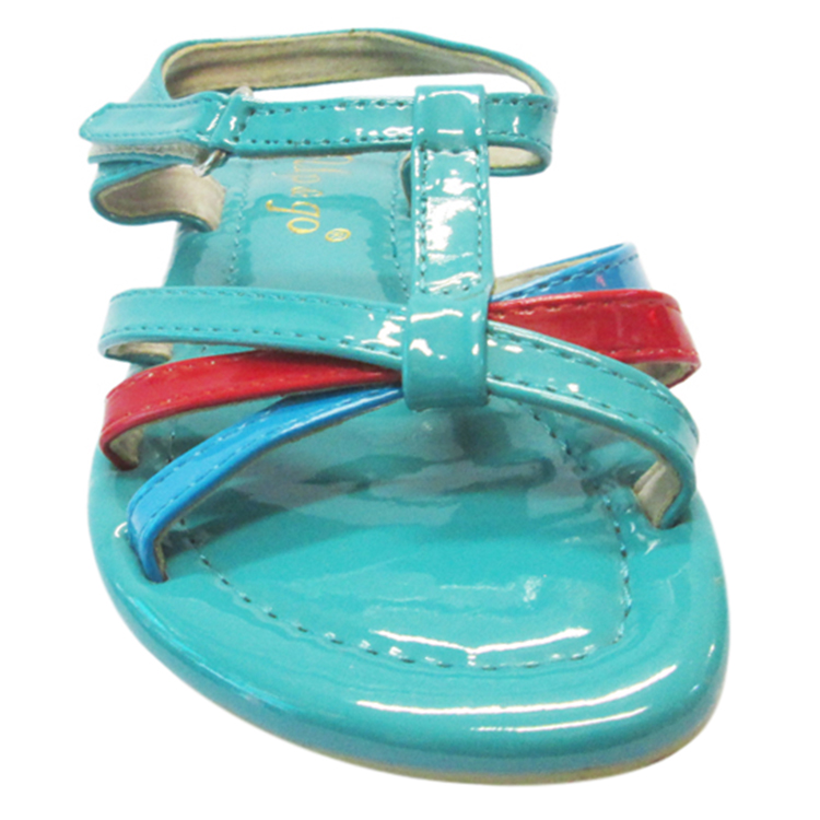 Sandals Bé Gái Quai Chéo Up&amp;Go S01-11-BLU1 - Xanh Phối Đỏ