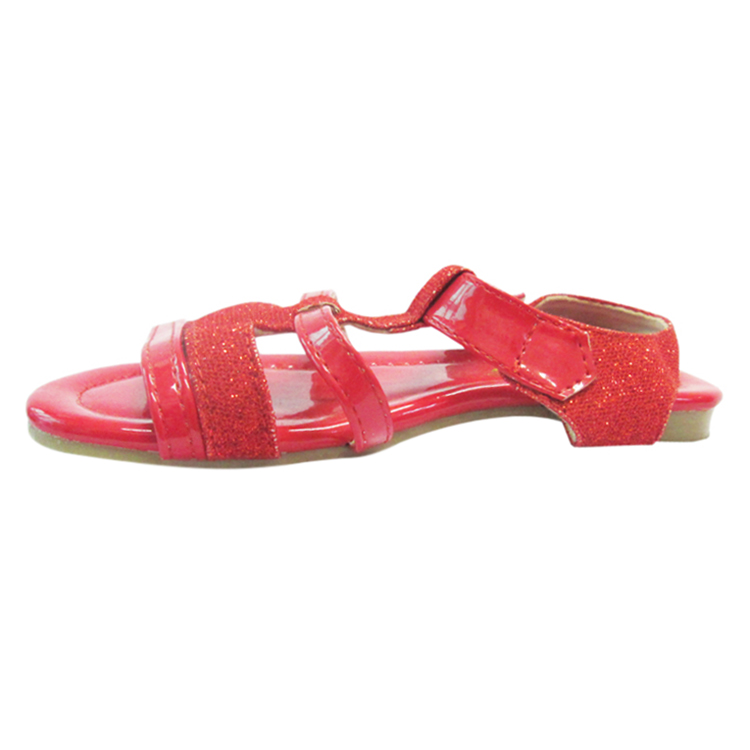 Sandals Bé Gái Up&amp;Go S01-259-RED Phối Kim Tuyến - Đỏ