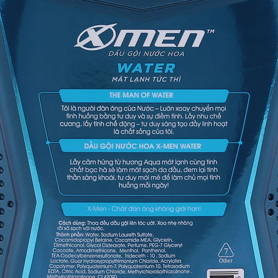 Dầu Gội Nước Hoa X-Men Water (650g)