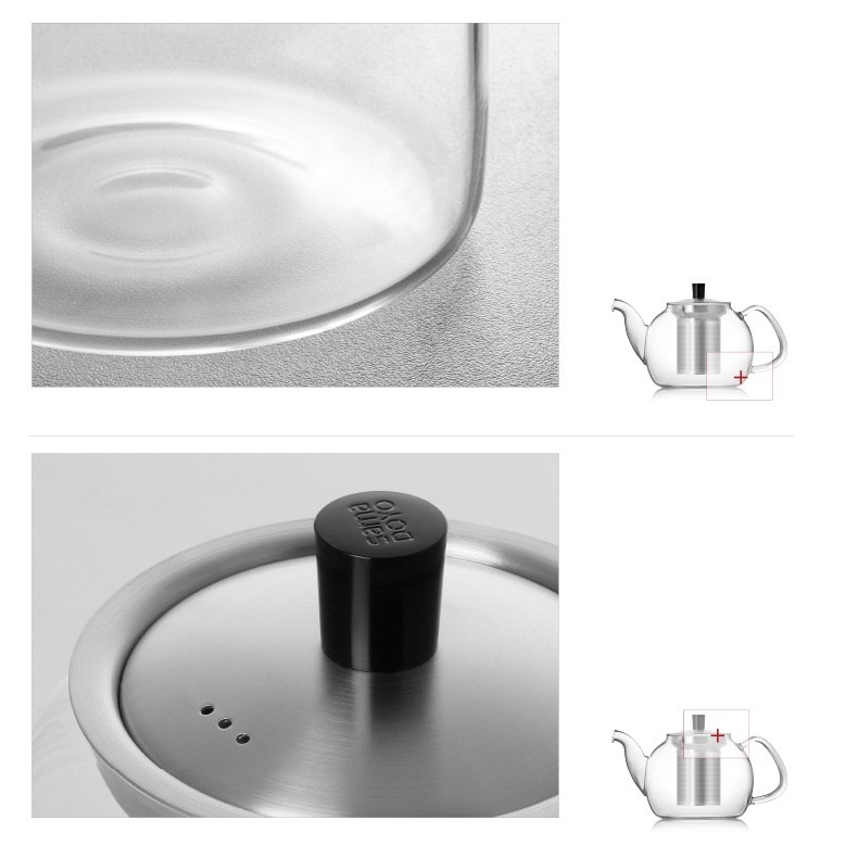 Bình lọc trà inox 900ml Samadoy-S052