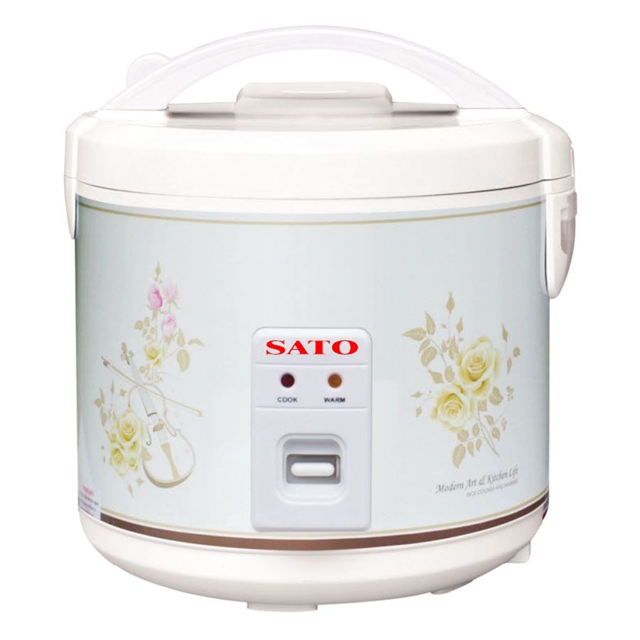 Nồi Cơm Điện SATO S18 - 86A (1.8L) - Trắng - Hàng chính hãng