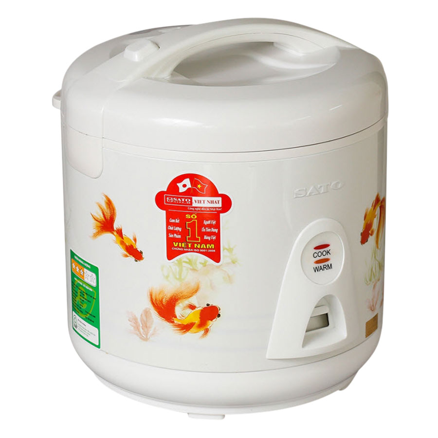 Nồi Cơm Điện SATO S18-86F (1.8L) - Trắng - Hàng chính hãng