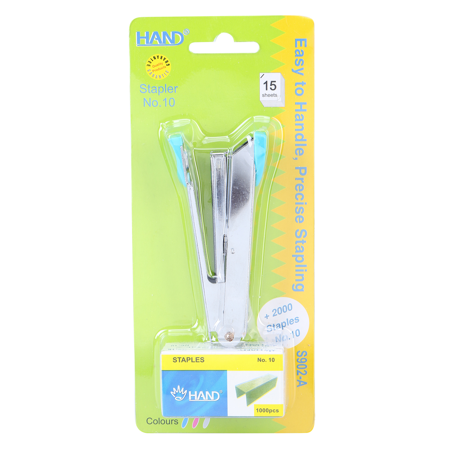 Dập Ghim Số 10 Thân Inox Hand S-902A (Có 2 Hộp Kim Kèm)