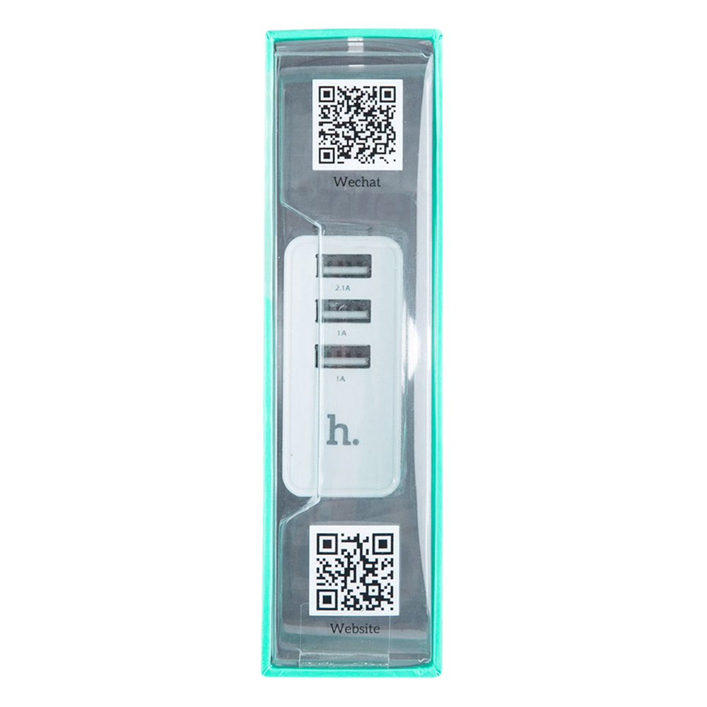Adapter Sạc  Hoco C1 Travel 3 cổng USB SAP025-WE - Trắng - Hàng Chính Hãng