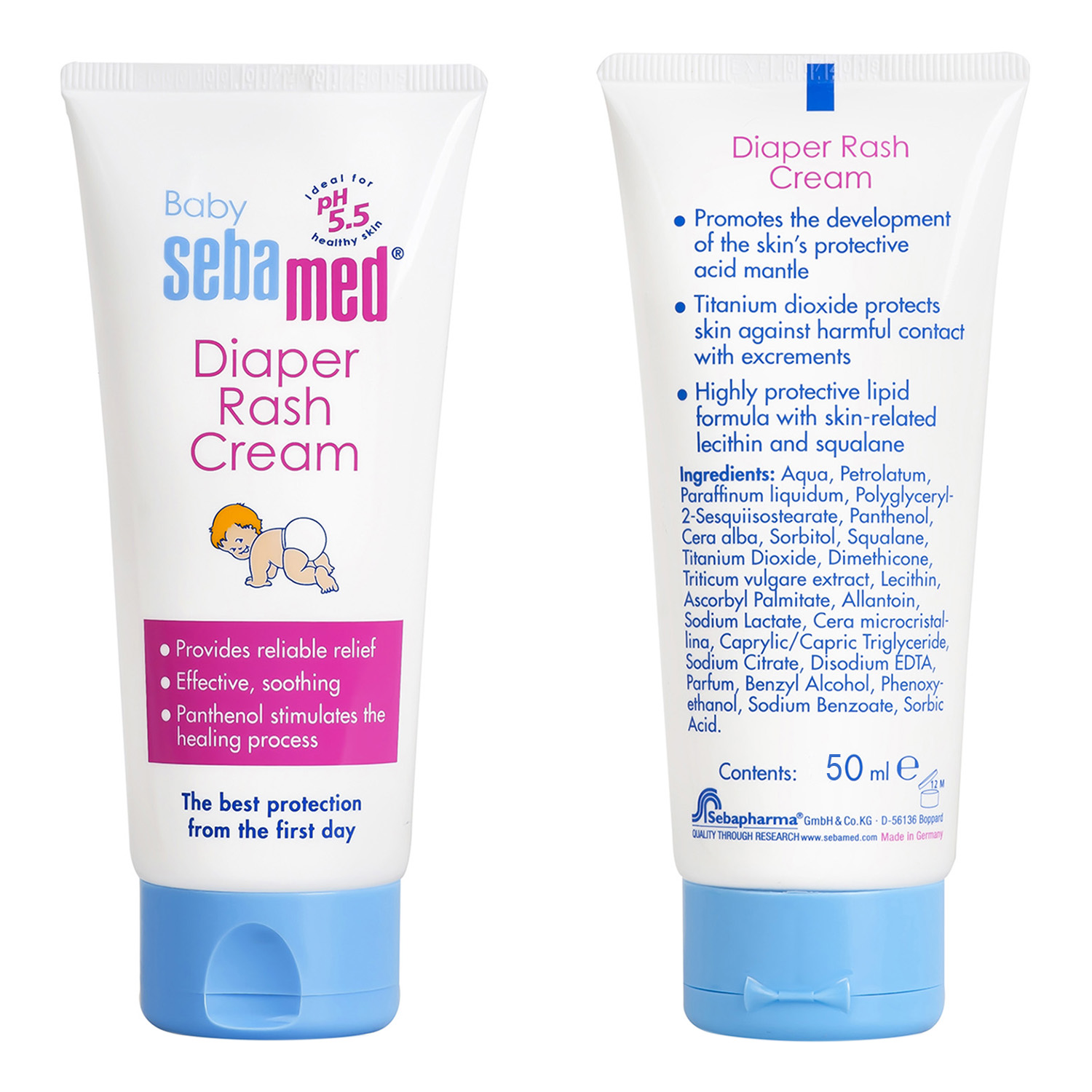 Kem Chống Hăm Cho Bé pH 5.5 Baby Sebamed Diaper Rash Cream SBB03B (50ml)